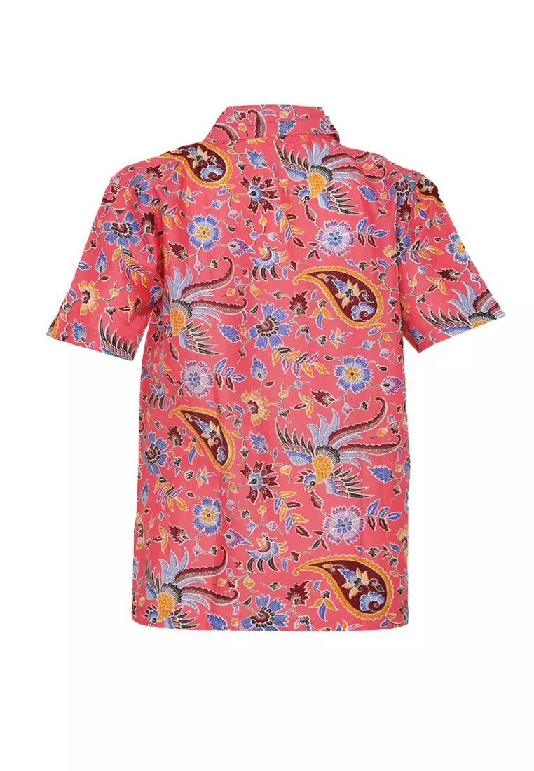 Hem Anak Batik Laki Laki Lengan Pendek Arthur Pink