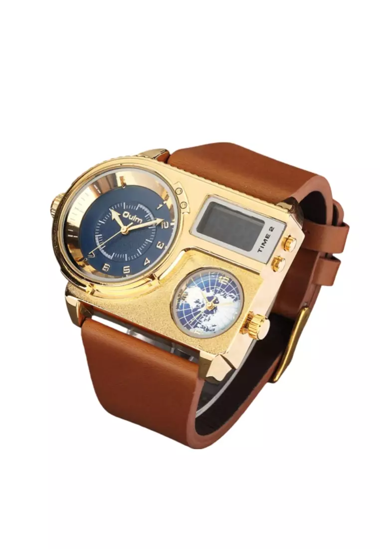 Men's Large Dial Quartz Watch
