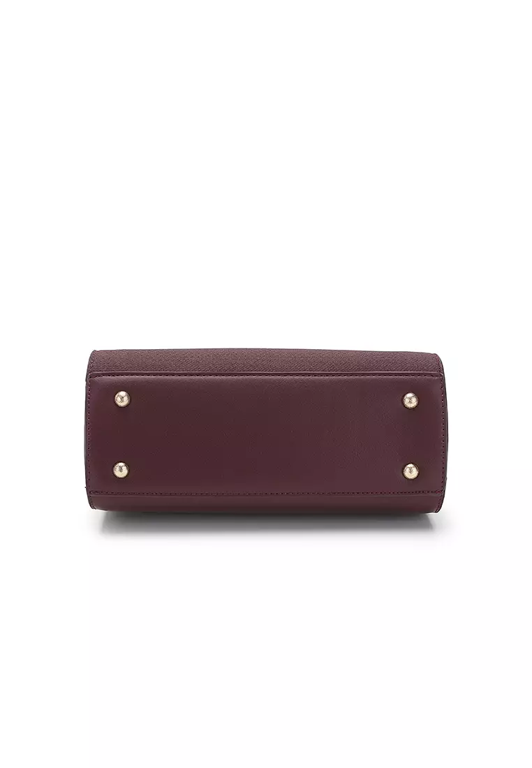 Women's Top Handle Bag / Sling Bag / Crossbody Bag / Shoulder Bag (Tas Tangan Wanita / Tas Selempang Wanita / Tas Bahu Wanita) - Krem