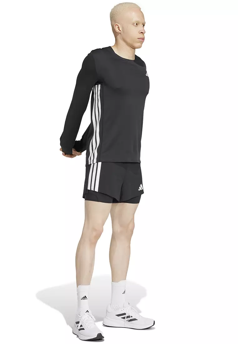 Running Adizero Running Long Sleeve Tee Men Black JD3638
