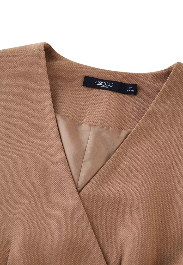 無袖西裝款連身裙