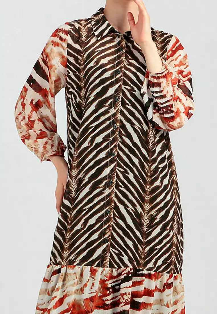 Chanira La Parezza Julia Dress-Brown Multi