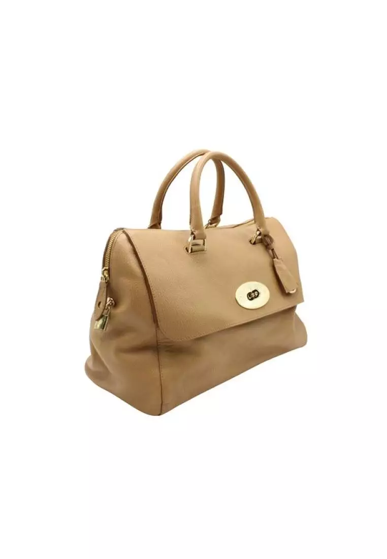 Buy MULBERRY Pre Loved MULBERRY Del Rey Handbag in DeerBrown
