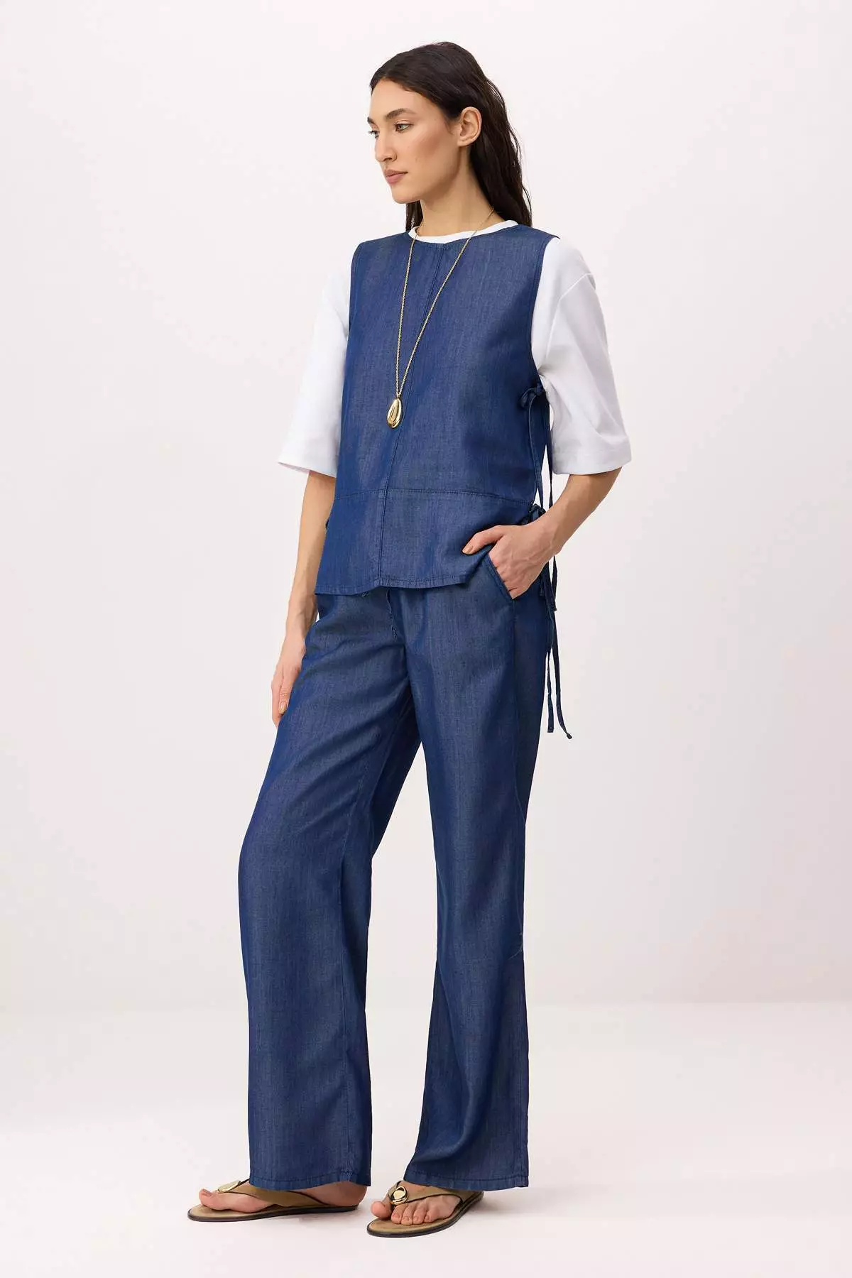 Mavi More Sustainable 1% Tencel Denim Blouse Twoss26Bz515