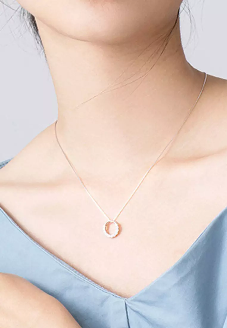 Circle ring clearance necklace