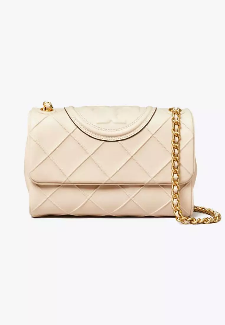 Tory Burch Small Fleming Soft Convertible Shoulder Bag New Cream