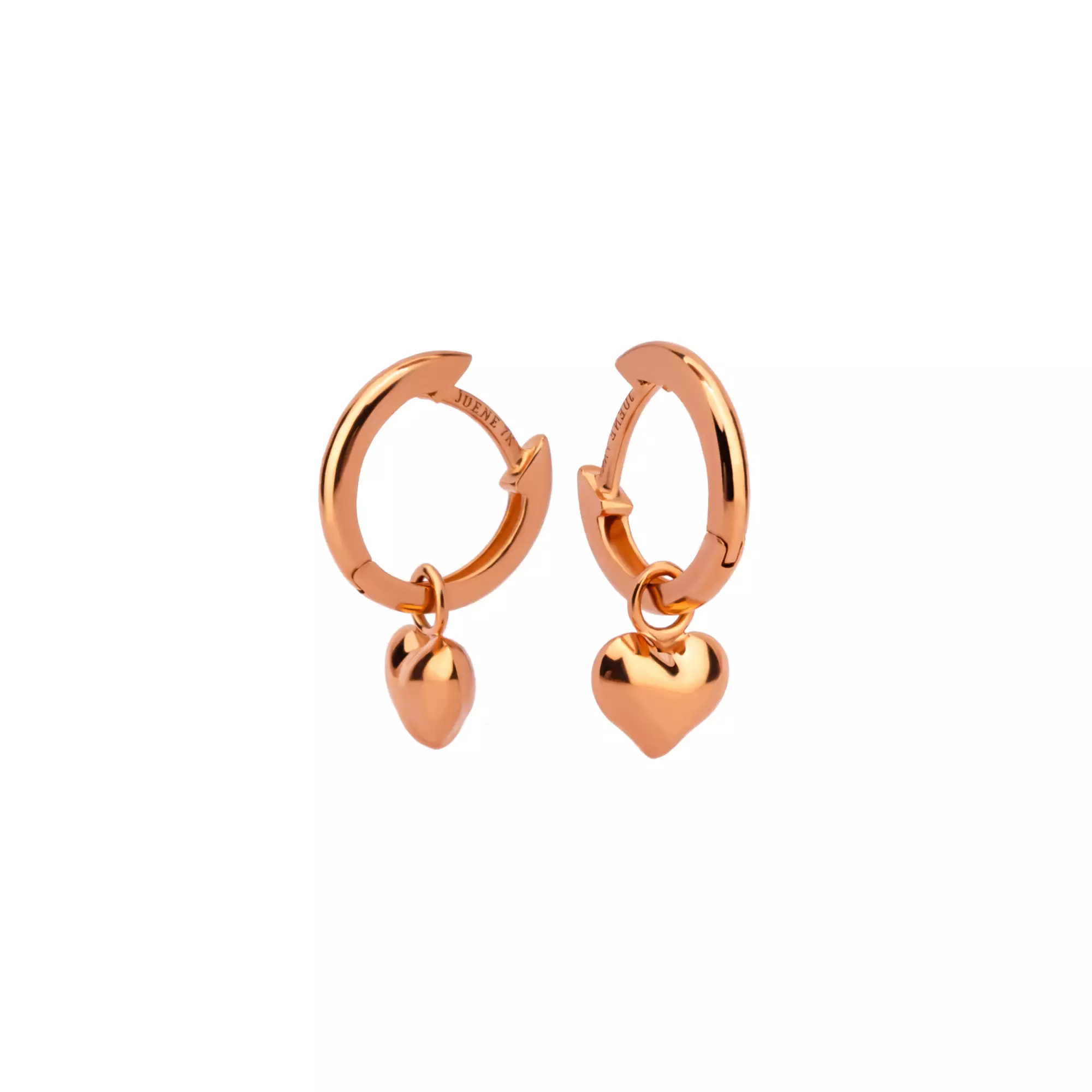 Anting Hoops Emas 7k - Love Bomb Gold Hoops Earring - Bubbly Collection - Juene Jewelry
