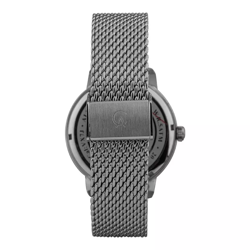 Jam Tangan Pria Alexandre Christie Classic AC 6570 MF BSSGR Men Grey Dial Mesh Stainless Steel Strap