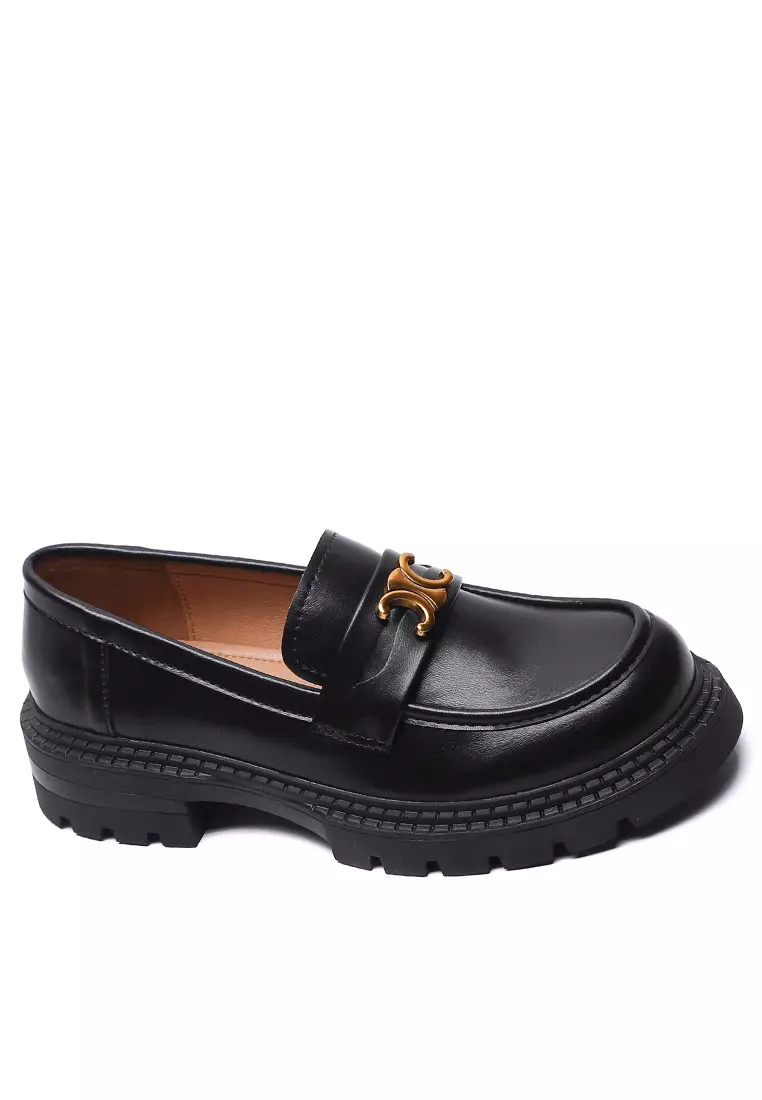 Discount on Twenty Eight Shoes  shoes - SKU: Platform Buckle Microfiber Leather Loafers Ww538-1