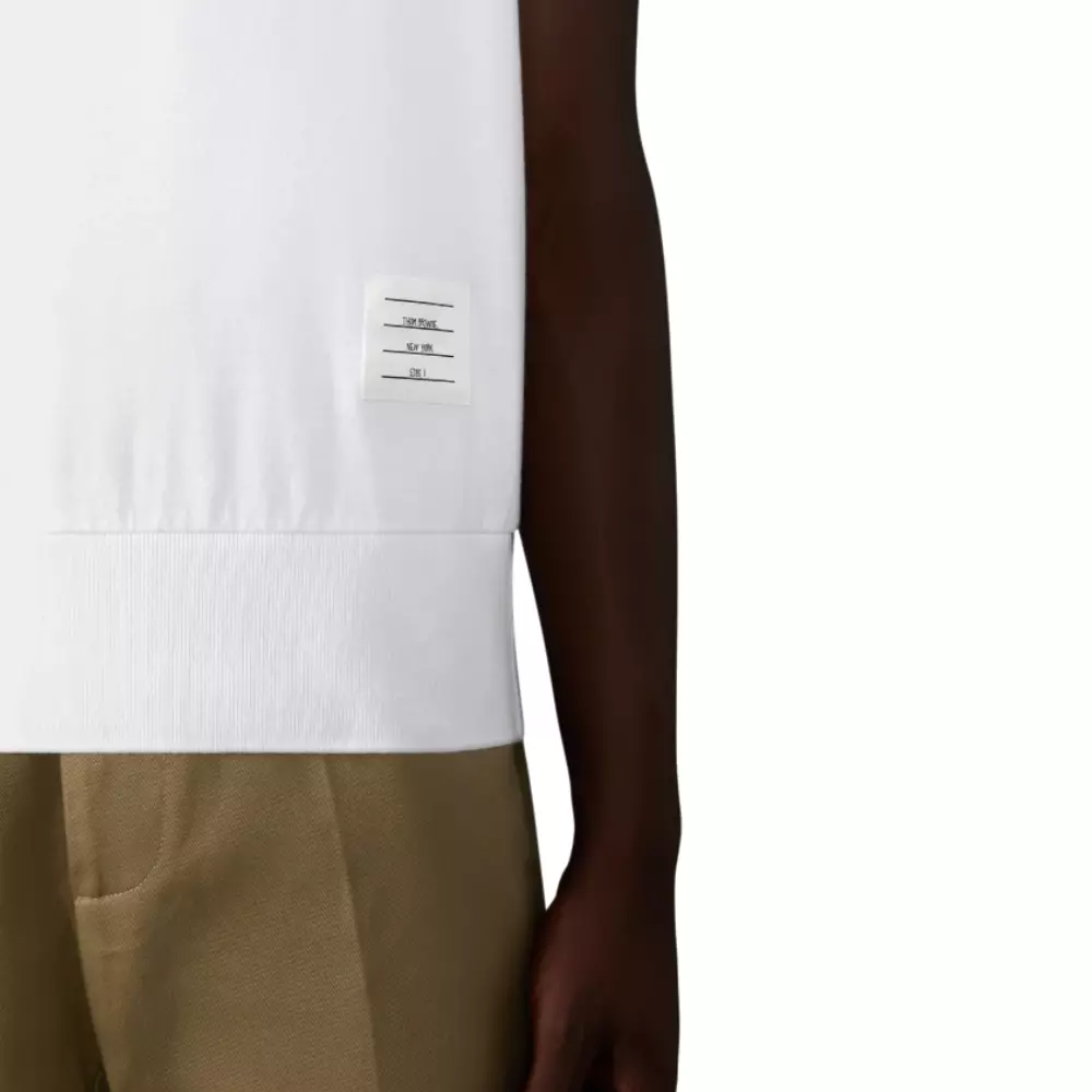 Cotton Jersey 4-Bar T-Shirt White