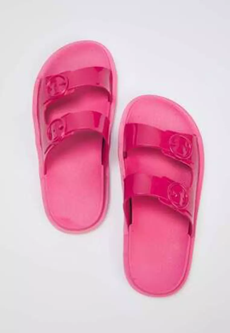 Fuchsia Double Band Slippers