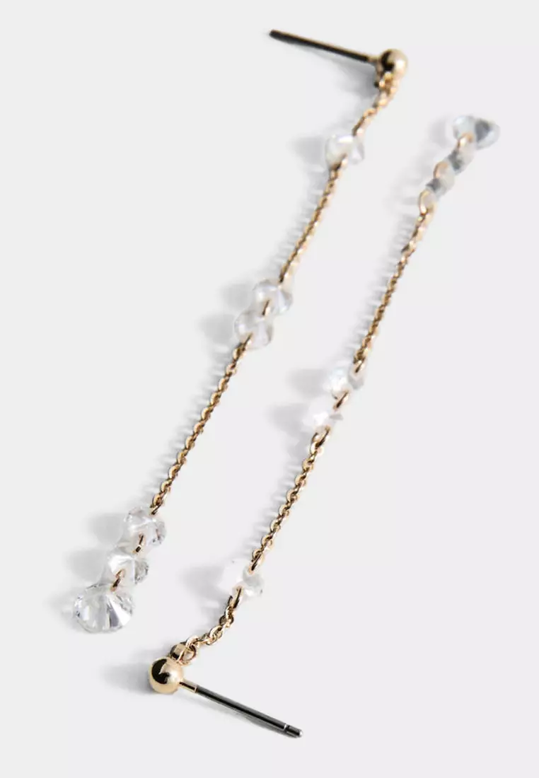 Long Crystal Earrings