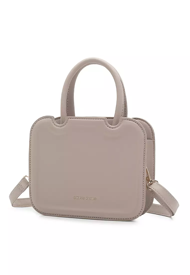 Women's Top Handle Bag / Sling Bag / Crossbody Bag - Beige