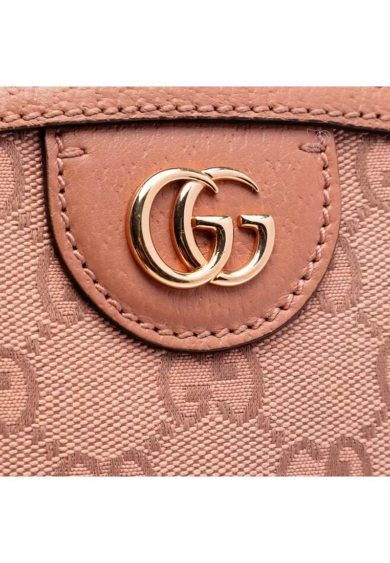 Pre-Loved Gucci Small Gg Canvas Ophidia Dome Crossbody