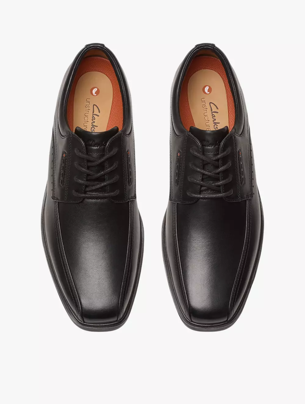 Clarks Un Kendric Way Black Leather