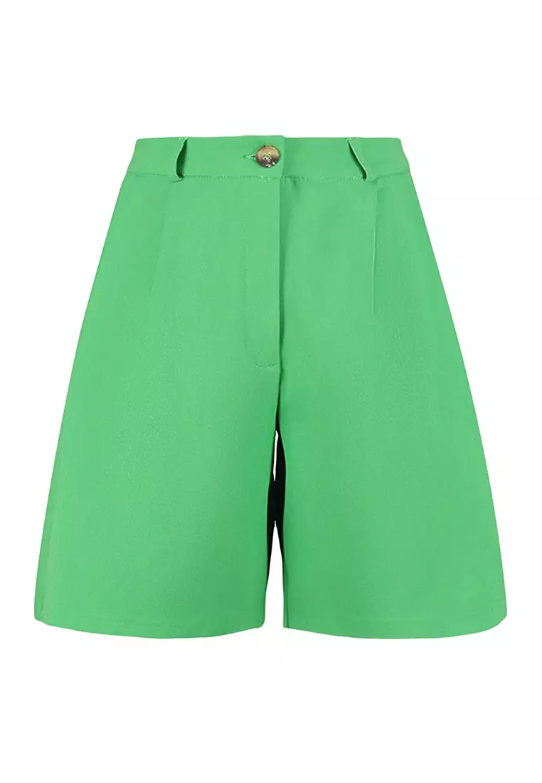 Buy Trendyol Green Shorts Online ZALORA Malaysia