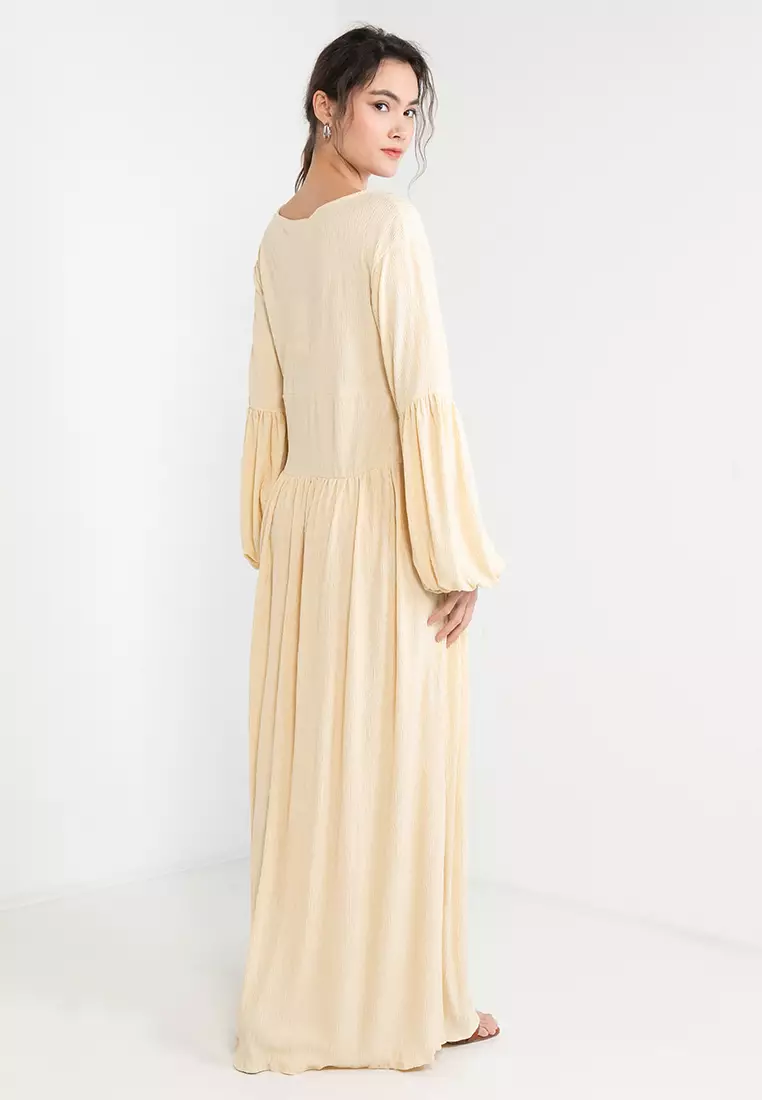 Maxi long dresses with on sale sleeves