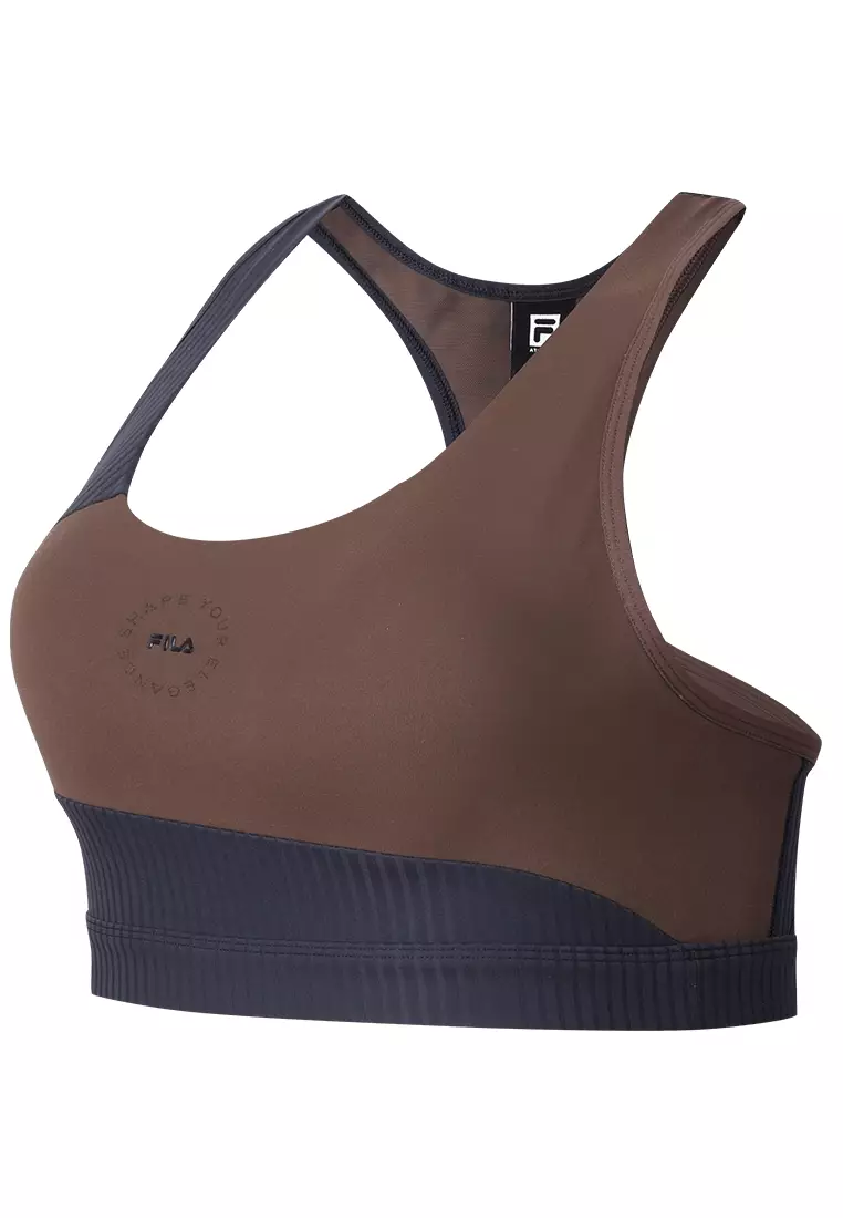 Buy FILA FILA CORE FILA-FIT ATHLETICS FITNESS Women's Sports Bra in Brown 2024  Online