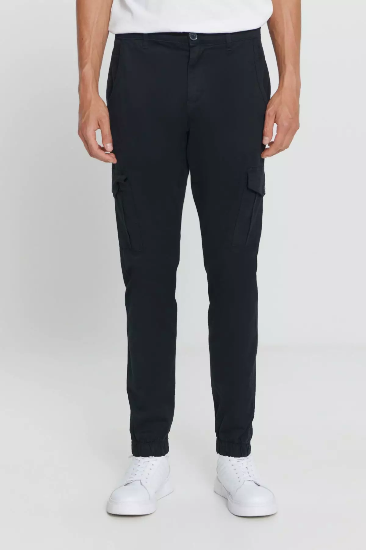 Slim Fit Cargo Pocket Flexible Trousers