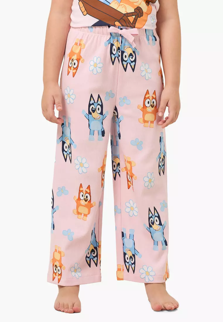 Babyshop Bluey Cotton Crew Neck Short Sleeves Pyjama Set With Bluey Print