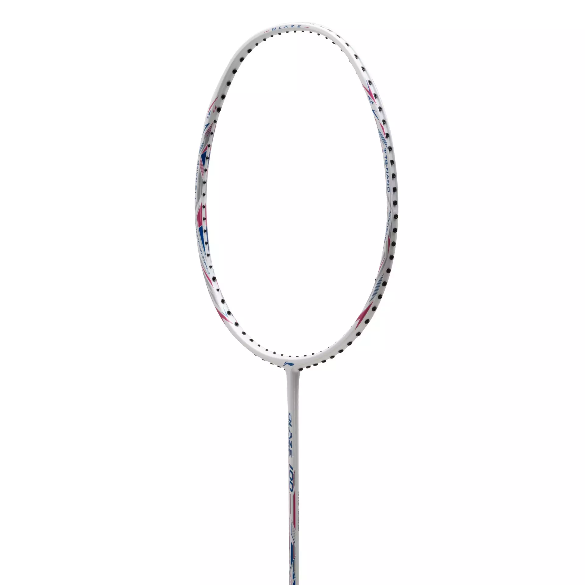 Li-Ning Badminton Racket Blaze 100 84 Grams - Pearl White/Blue/Pink