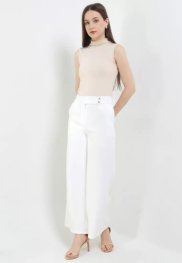 Celana Ines BW Lebar - Waneta Long Pants