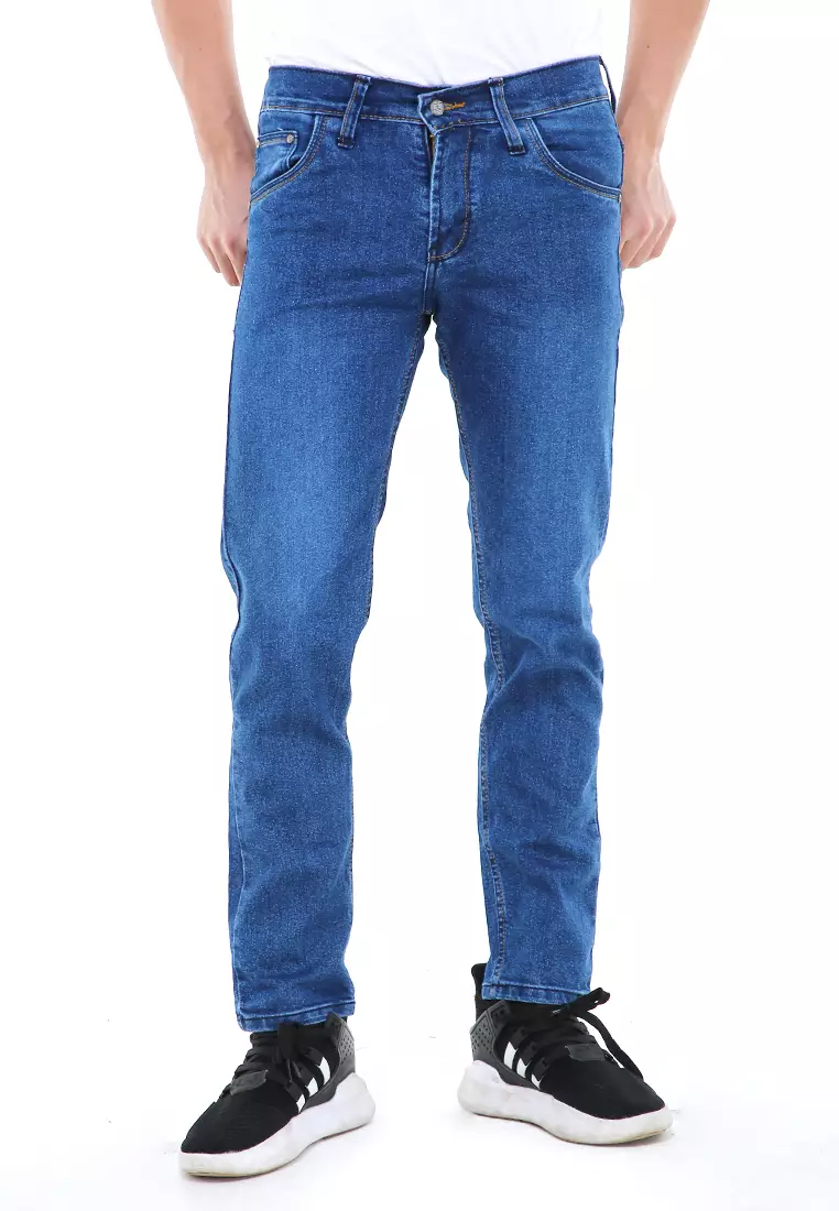 Locko Celana Panjang Denim Pria Style Casual Long Pants Material Jeans ORIGINAL - Bwash
