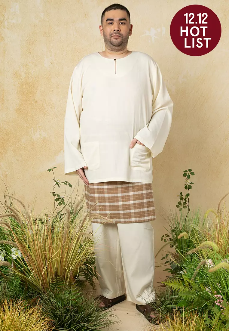 Plus Size Teluk Belanga with Sampin Set