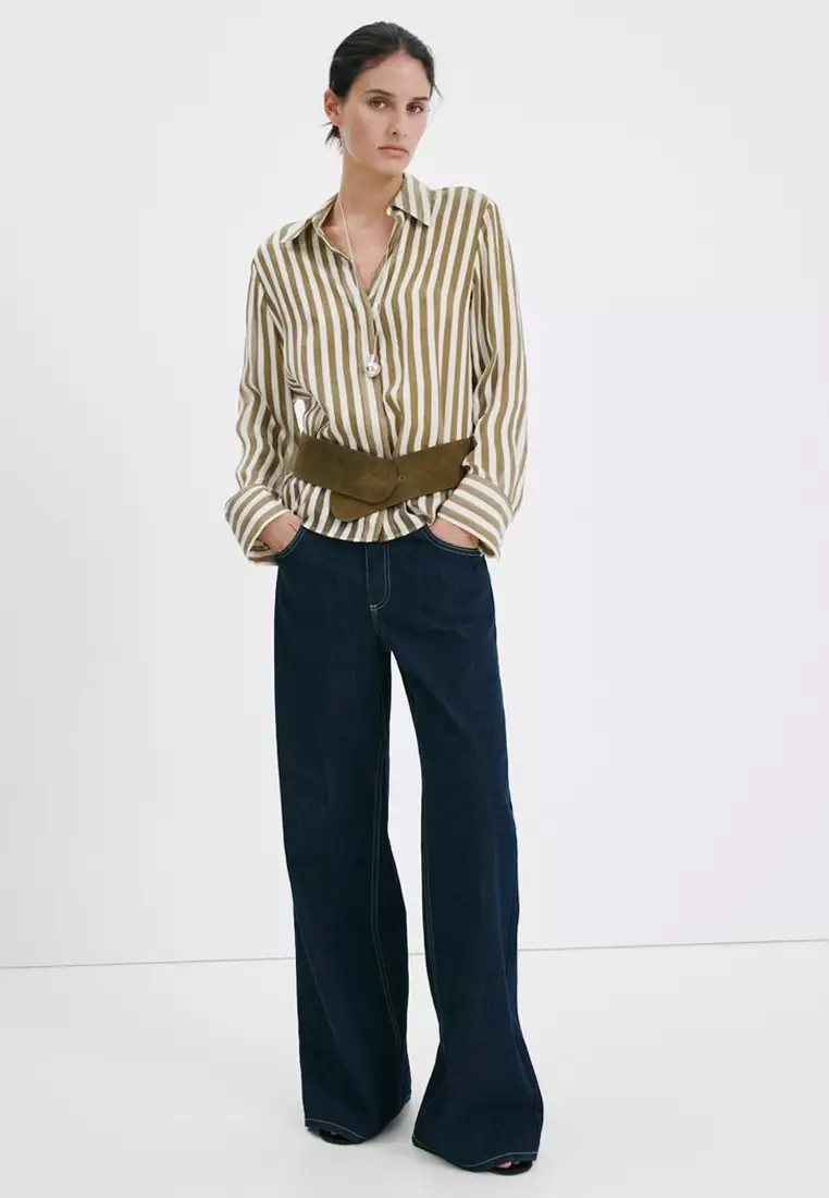 Semi-Transparent Striped Shirt