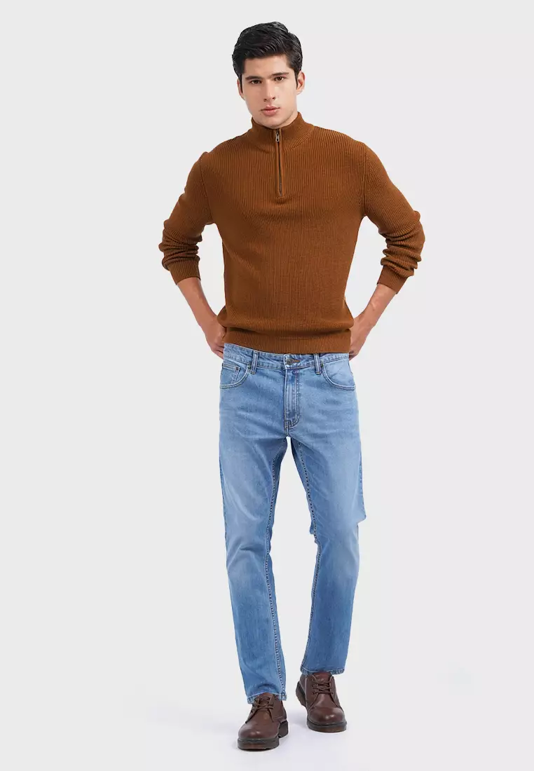 Half Zip Long Sleeve Sweater