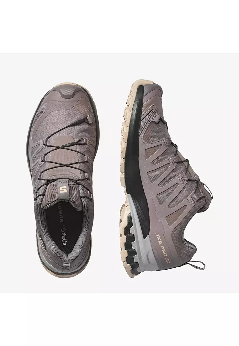 XA PRO 3D V9 Gore-tex Women Hiking Shoes in Plum Kitten / Black / Gull