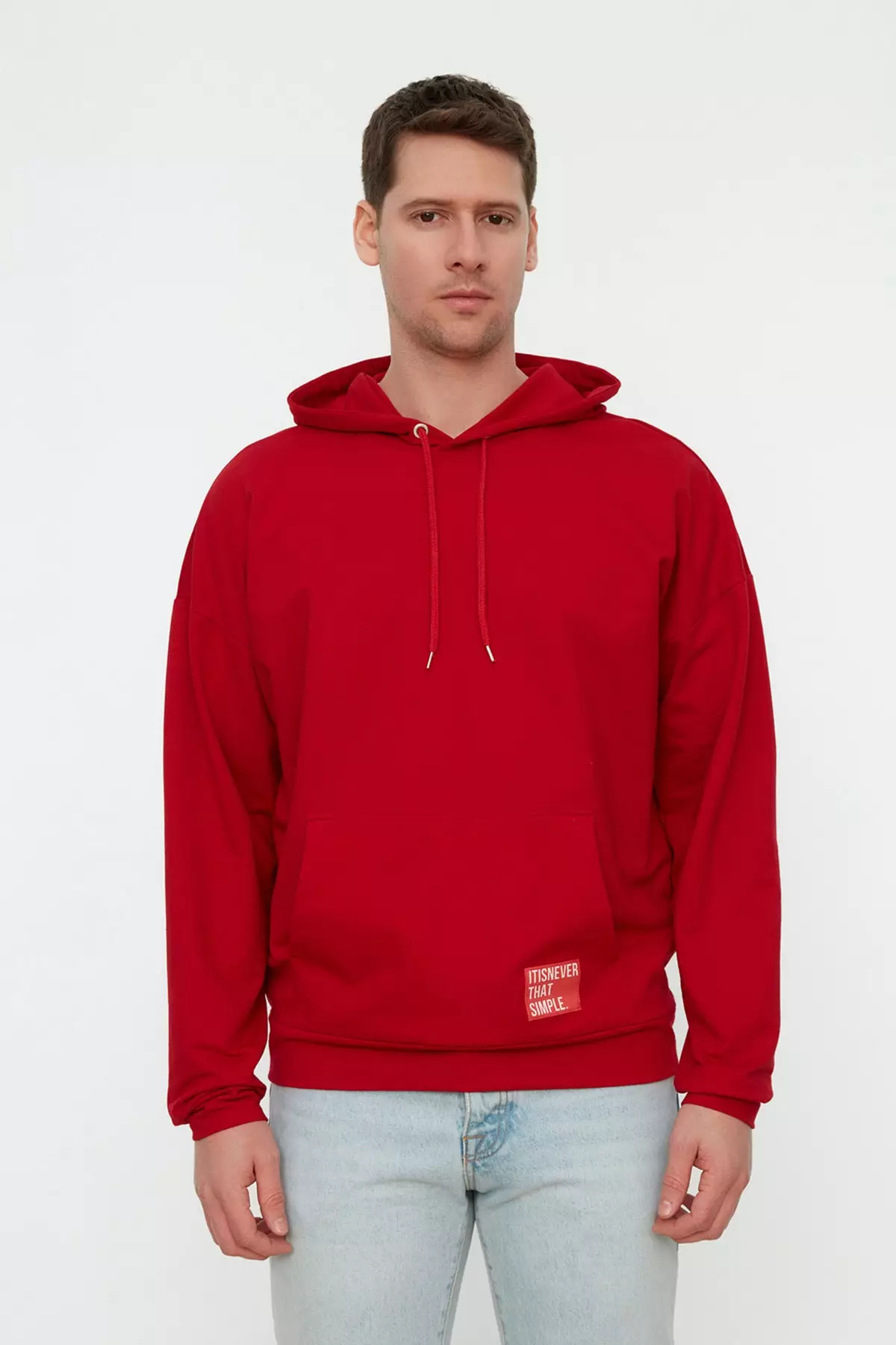 Long hot sale cut hoodie