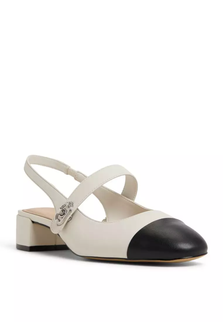 Agathe Slingback Low Block Heels
