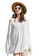 LYCKA white BC1021 Lady Beachwear Long Breezy Beach Cover-up White 606A1US1342503GS_1
