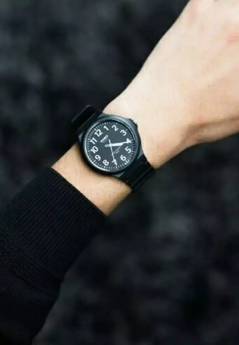 Men Analog Watch MW-240-1BV Black Resin Strap