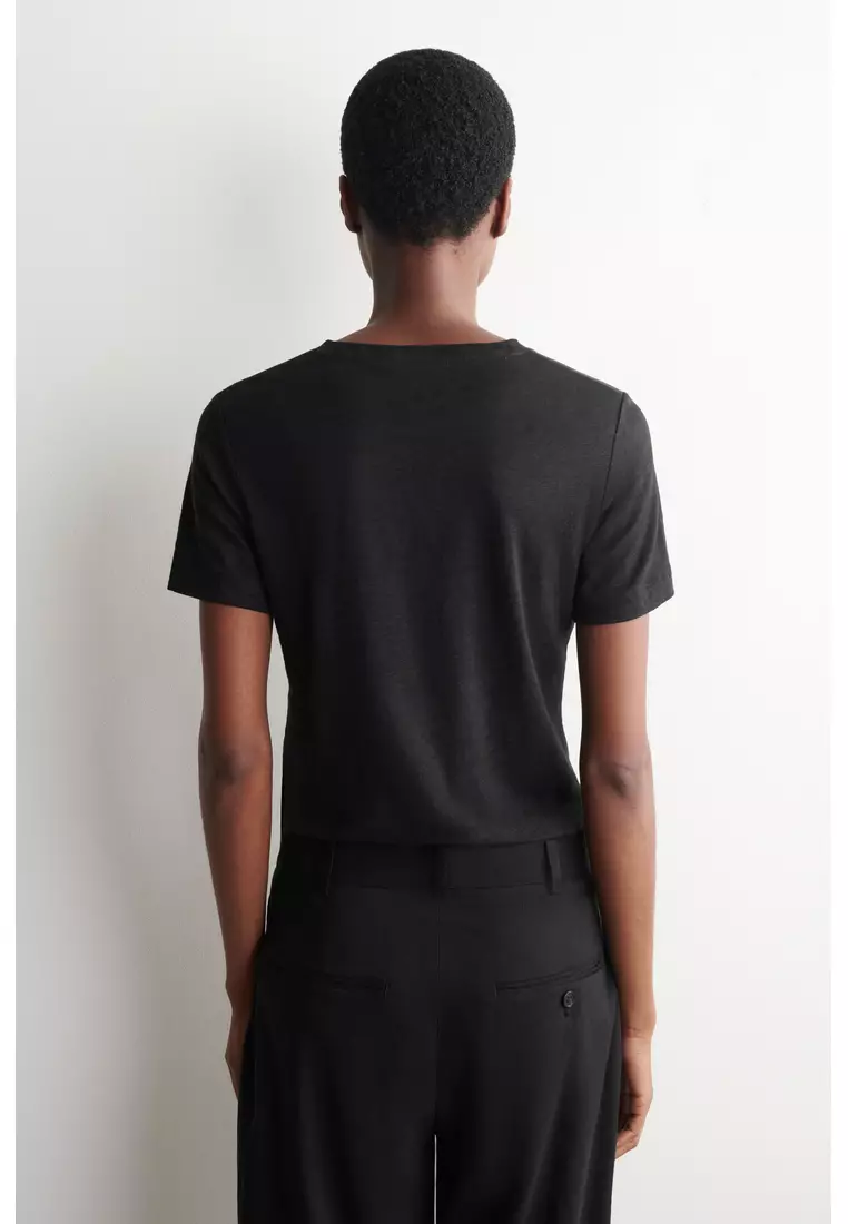 CREW-NECK LINEN T-SHIRT