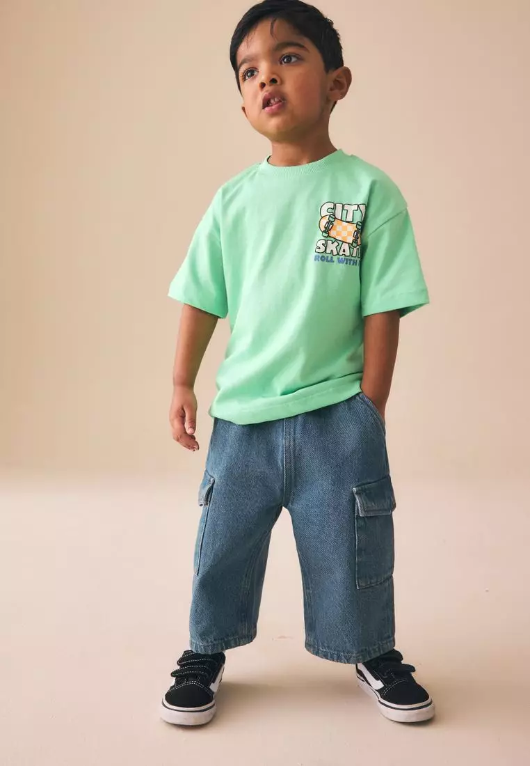 Short Sleeve Back Print T-Shirt