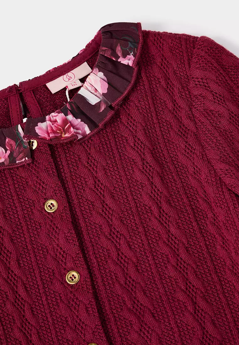 Keeley 2-in-1 Floral Print Dress with Mock Cardigan