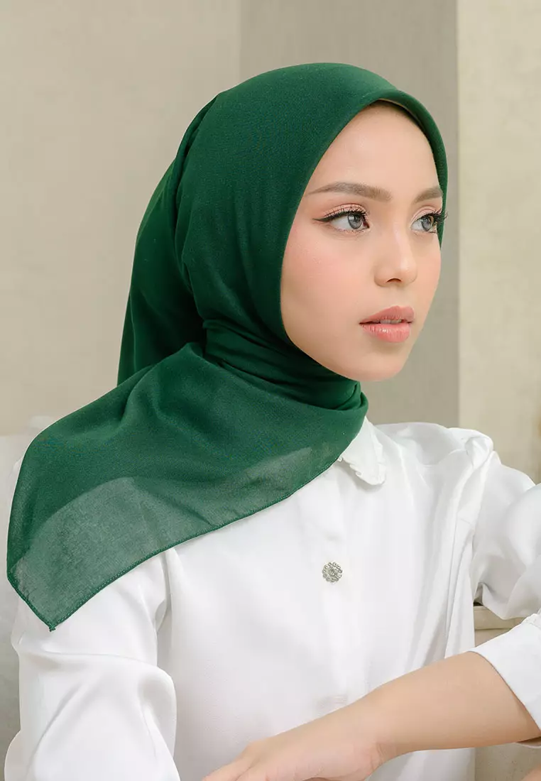 Haraa Voal Plain Green Bottle