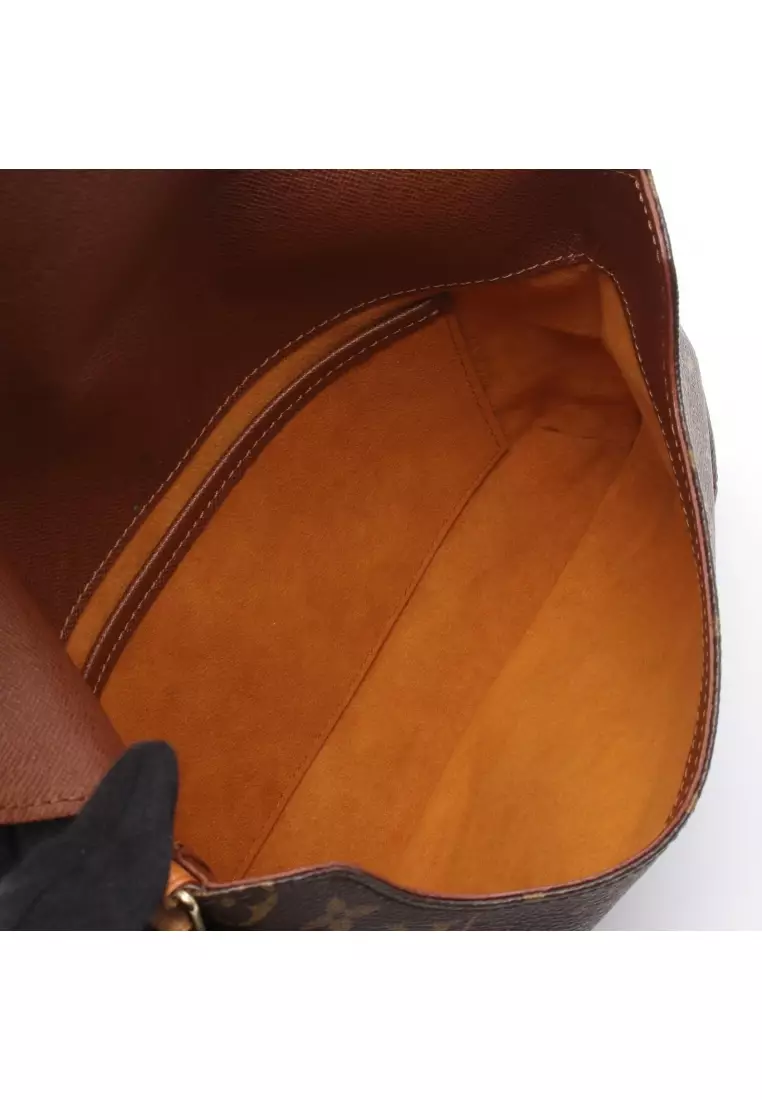 Pre-Loved Louis Vuitton musette tango short strap monogram Shoulder bag PVC leather Brown