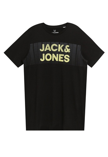 Jack & Jones black Athelstan Crew Neck Tee 8BE19KA337F485GS_1