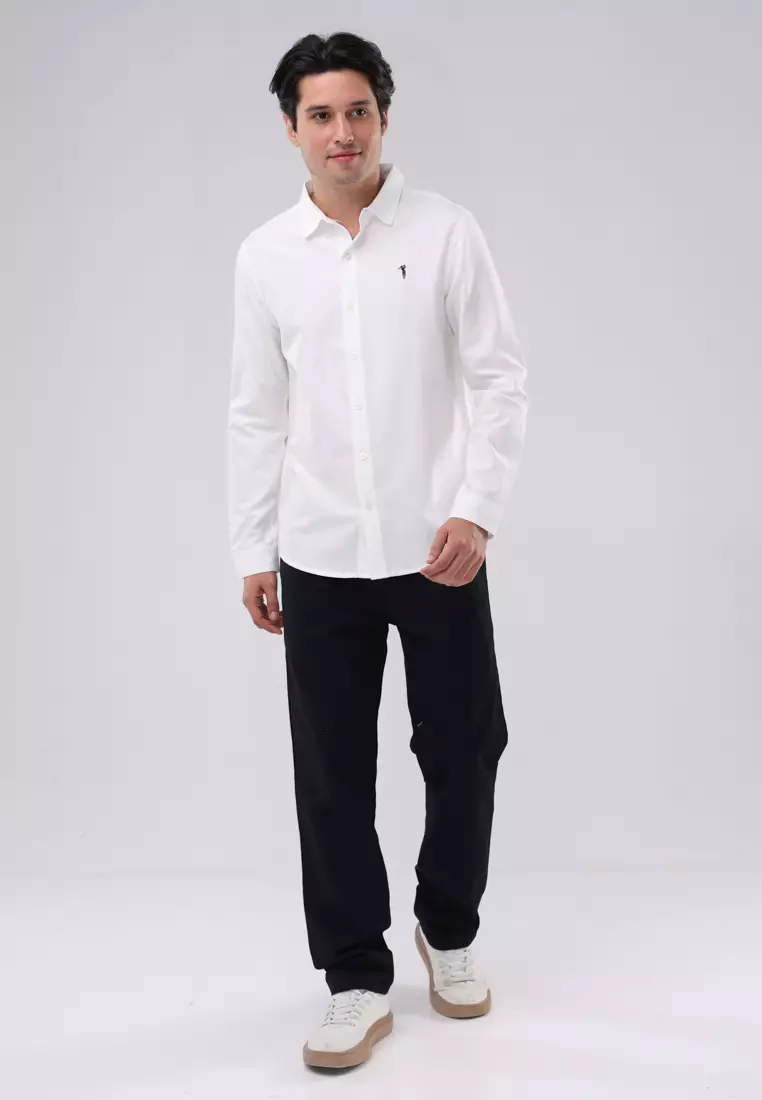 Woven Polo Long Sleeves