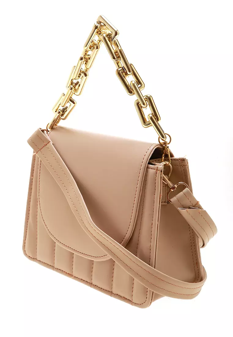 Fanya Tas Selempang Long Bag Rope Casual Bag Women - Cream