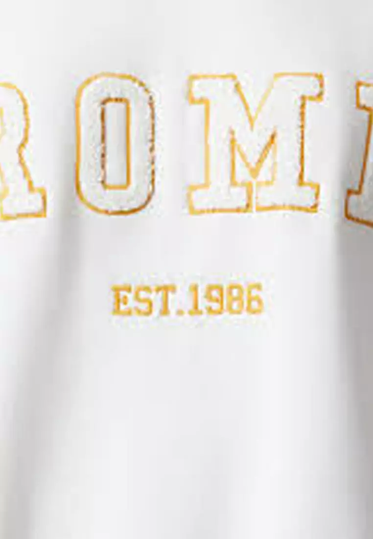 Embroidered Knit Sweatshirt