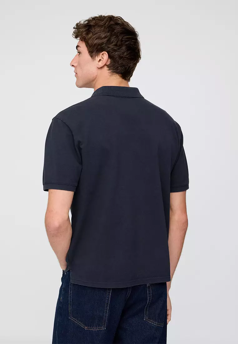 Relaxed Pique Polo Shirt