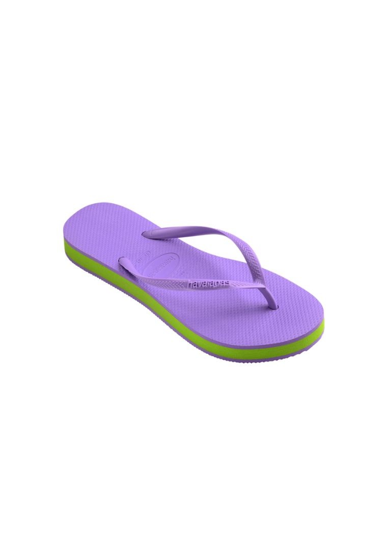 Women Slim Flatform Flip Flops - Prisma Purple