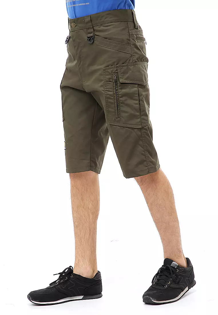 Rishham Short Pants Celana Pendek Kasual Pria Anti Gesek Material Cotton ORIGINAL - Green