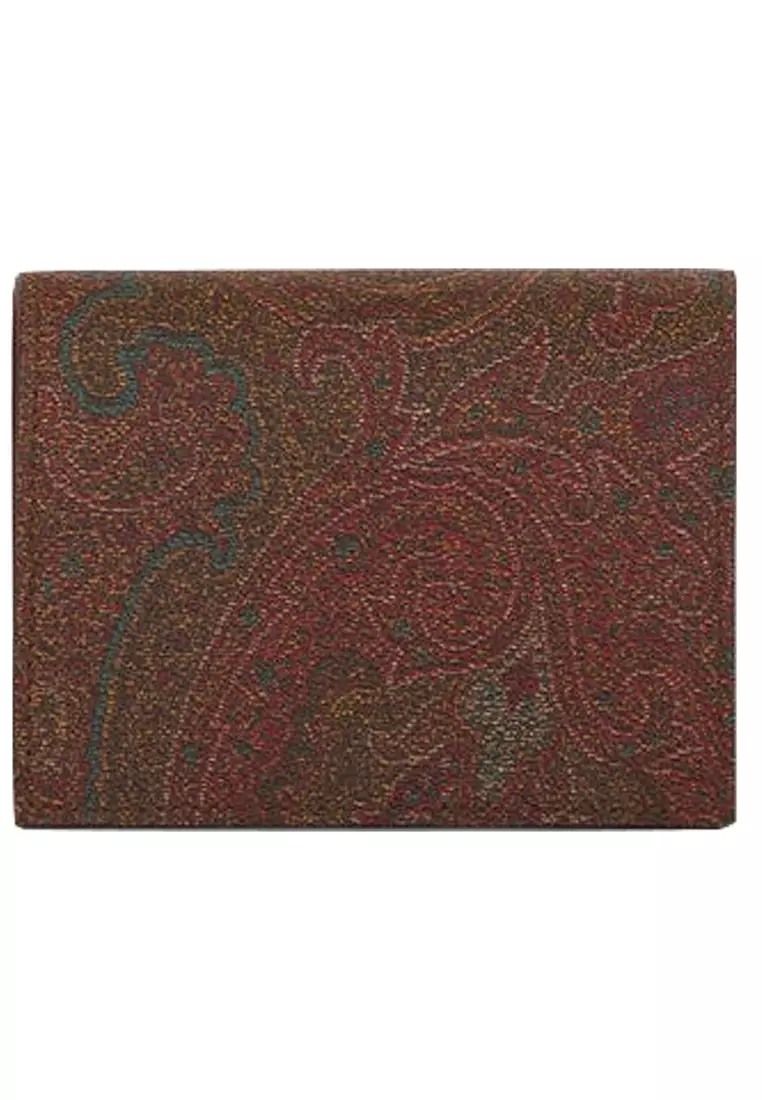 EtSMALL PAISLEY Small Wallet in Red
