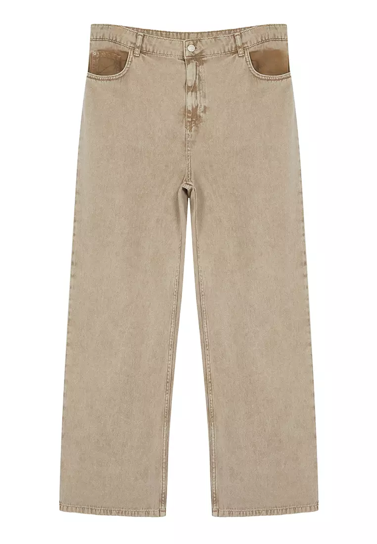 High Waist Wide Leg Plus Size Jeans