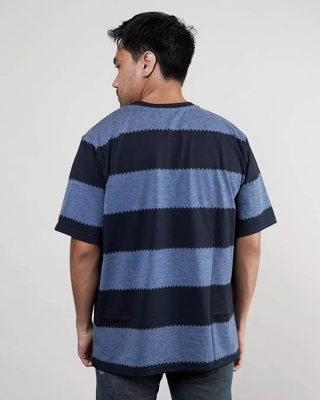 MATSUDA Kaos Oversize 20s Stripe T shirt Katun Ogori